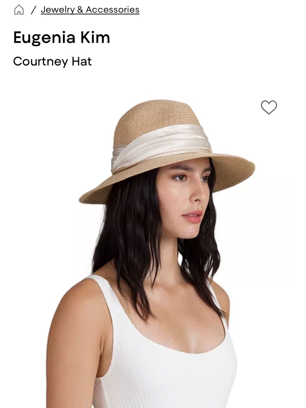 Eugenia Kim Straw Fedora with Cream Band